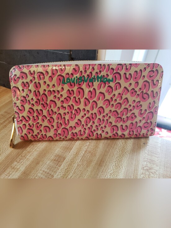Louis Vuitton Handbags - Louis Vuitton Pink Leopard Print × Steven Sprouse Collab Long Wallet